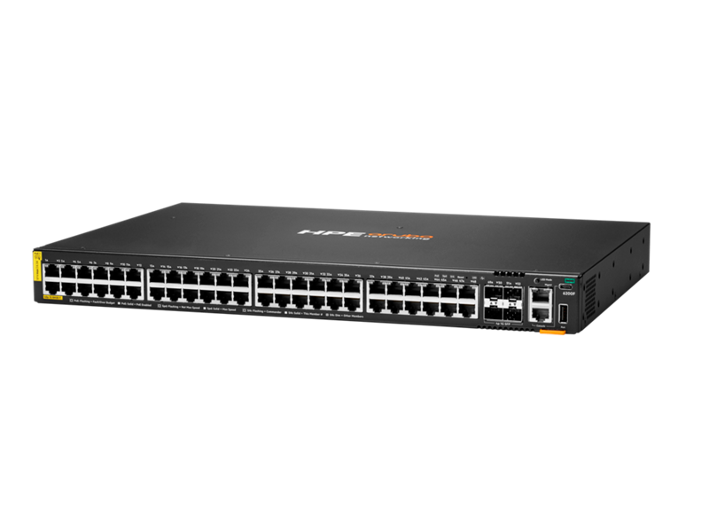 HPE Aruba Networking CX 6200F 48G Class 4 PoE 4SFP 370W Switch