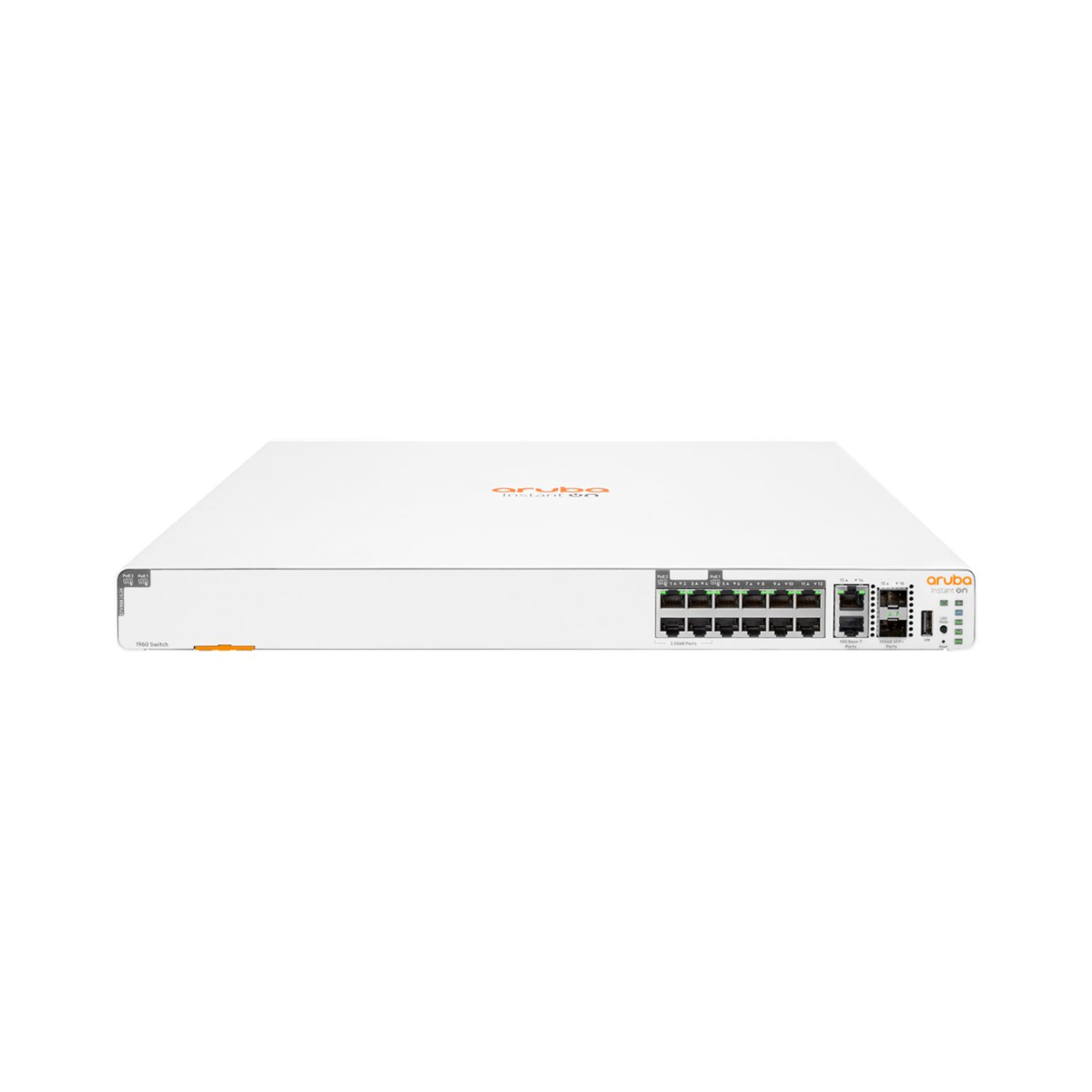 S0F35A - Aruba Instant On 1960 8p 1G CL4 4p SR 2.5G 2p 10GT 2p SFP+ 480W Switch