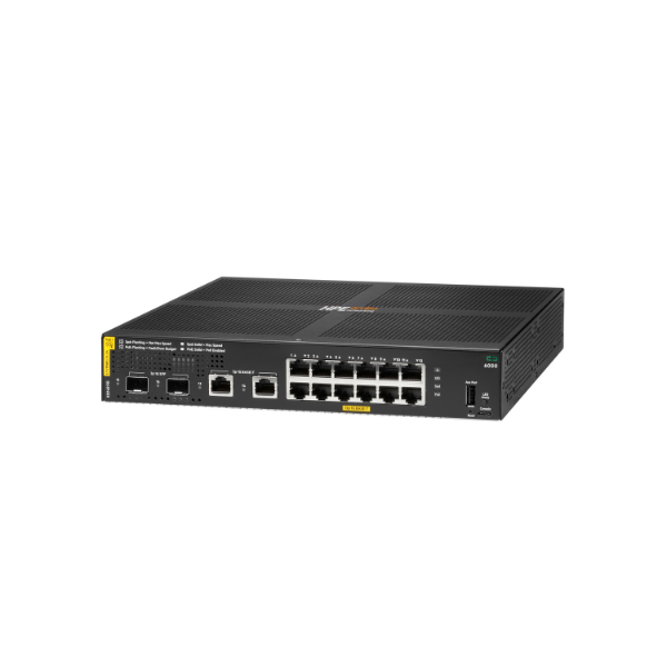 HPE Aruba Networking CX6000 12G CL4 PoE 2SFP 139W Switch HPE Aruba Networking CX6000 12G CL4 PoE 2SFP 139W Switch