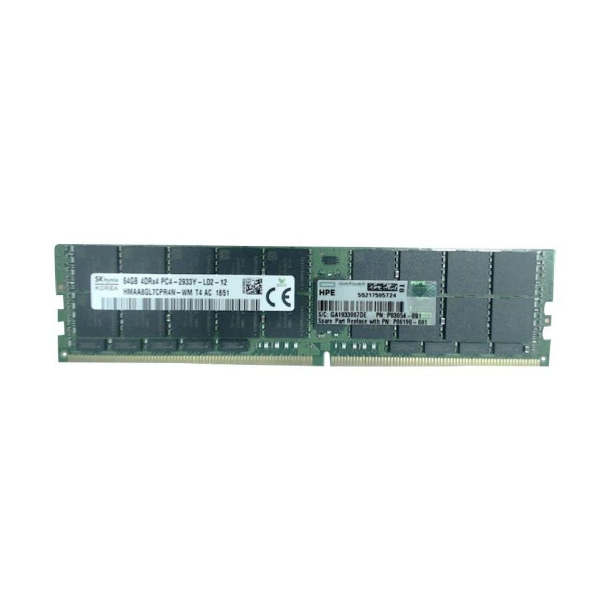 P00926R-B21 - HPE Renew - HPE SmartMemory - DDR4 - Modul - 64 GB - LRDIMM 288-polig - 2933 MHz / PC4-23400 - LRDIMM