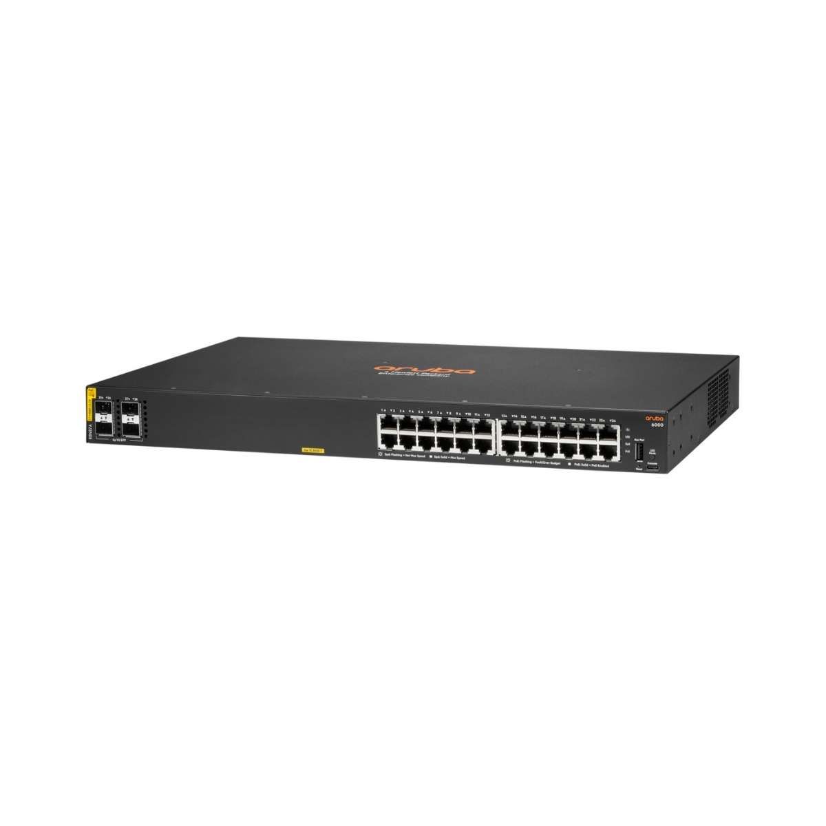 R8N87A - Aruba 6000 24G Class4 PoE 4SFP 370W 24 x 10/100/1000 (PoE+) + 4 xSFP